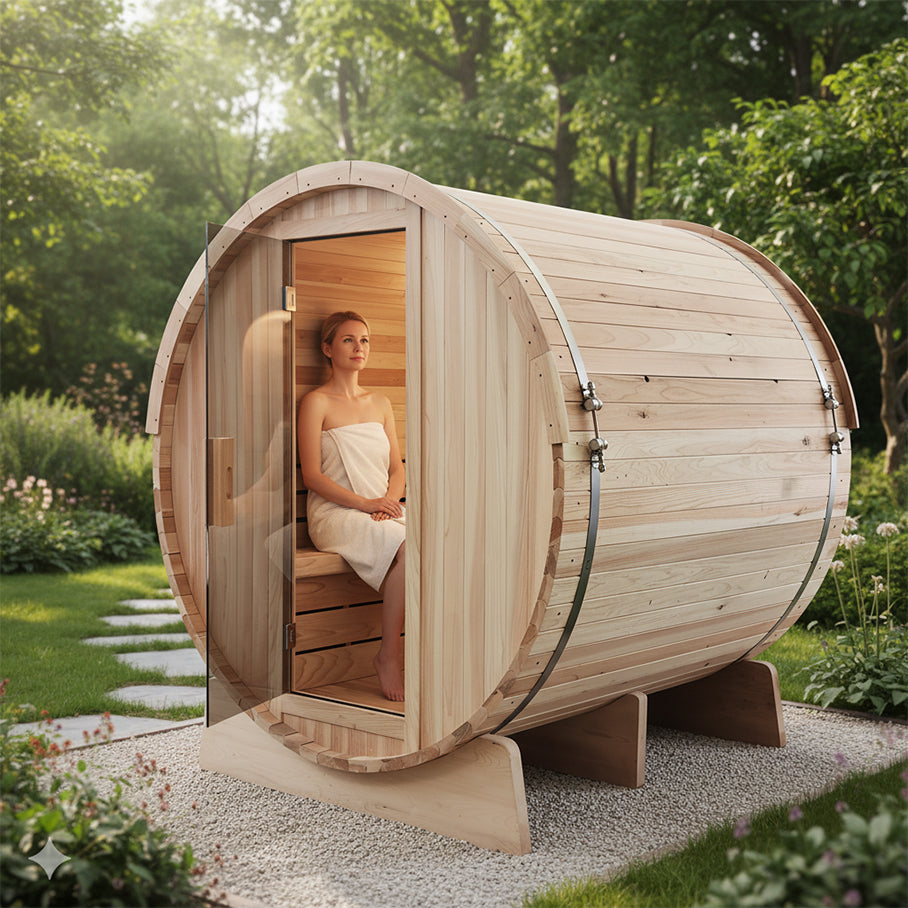 Two-Person Barrel Sauna